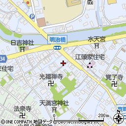 福岡県大川市榎津671周辺の地図