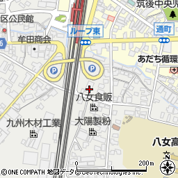 福岡県筑後市和泉289-2周辺の地図