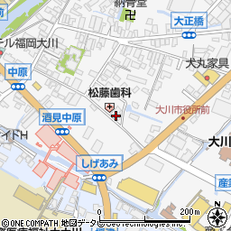 福岡県大川市酒見177-1周辺の地図
