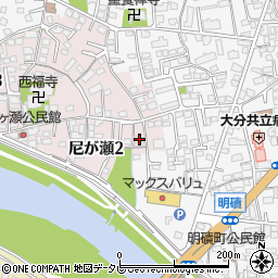 大分県大分市尼が瀬2丁目2-4周辺の地図