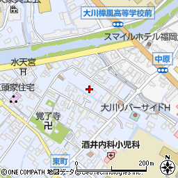 福岡県大川市榎津930周辺の地図