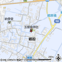 玉垂命神社周辺の地図