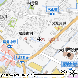 福岡県大川市酒見316-7周辺の地図