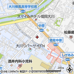 福岡県大川市酒見135周辺の地図
