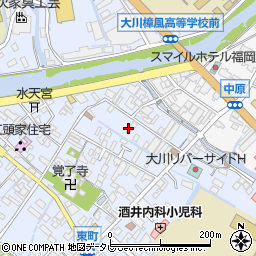 福岡県大川市榎津929-1周辺の地図