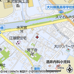 福岡県大川市榎津891周辺の地図