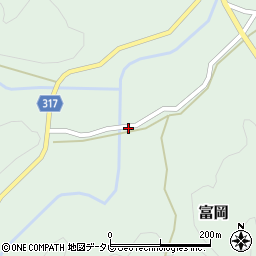 愛媛県北宇和郡松野町富岡924周辺の地図