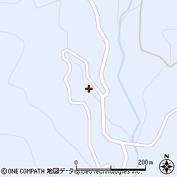 大分県日田市前津江町大野523周辺の地図