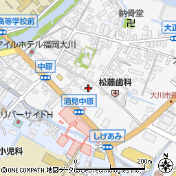 福岡県大川市酒見156-5周辺の地図