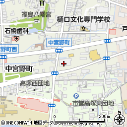 ダイソー福岡八女店周辺の地図