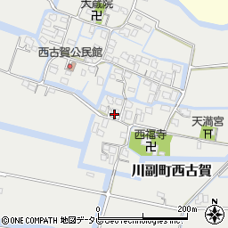 佐賀県佐賀市川副町大字西古賀362周辺の地図