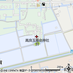 福岡県三潴郡大木町絵下古賀74周辺の地図