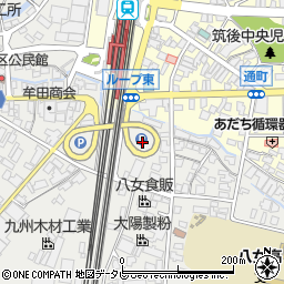 福岡県筑後市和泉208-1周辺の地図