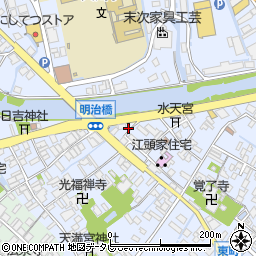 福岡県大川市榎津709周辺の地図