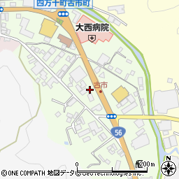 高知県四万十町（高岡郡）古市町周辺の地図