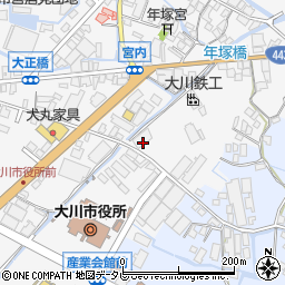 福岡県大川市酒見517周辺の地図