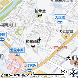 福岡県大川市酒見319周辺の地図