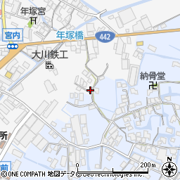福岡県大川市酒見577-11周辺の地図