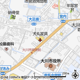 福岡県大川市酒見302-4周辺の地図