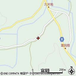 愛媛県北宇和郡松野町富岡956周辺の地図