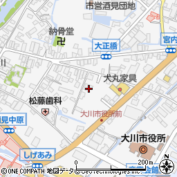 福岡県大川市酒見314-4周辺の地図