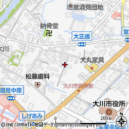 福岡県大川市酒見323-15周辺の地図