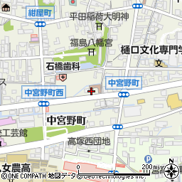 福岡県八女市本町中宮野町2-85周辺の地図