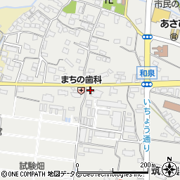 福岡県筑後市和泉475-2周辺の地図