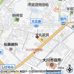 福岡県大川市酒見313-4周辺の地図