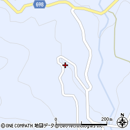 大分県日田市前津江町大野480周辺の地図