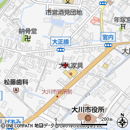福岡県大川市酒見501-5周辺の地図