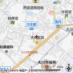 福岡県大川市酒見507-5周辺の地図