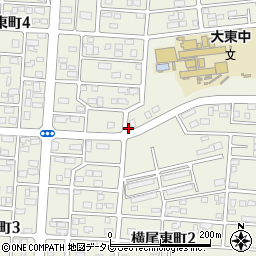 大分県大分市横尾東町周辺の地図