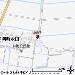 須賀社周辺の地図