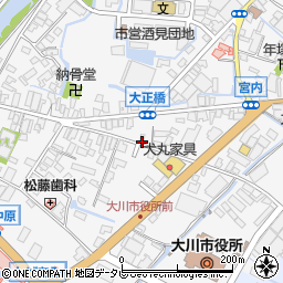 福岡県大川市酒見501-1周辺の地図
