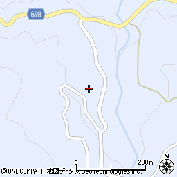 大分県日田市前津江町大野495周辺の地図