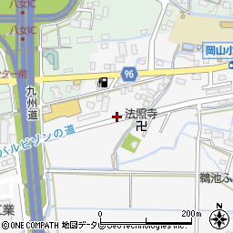 福岡県八女市鵜池382周辺の地図