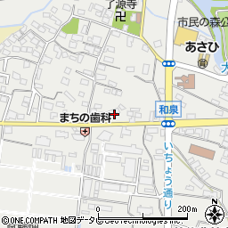 福岡県筑後市和泉1166-1周辺の地図