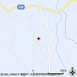 大分県日田市前津江町大野491周辺の地図