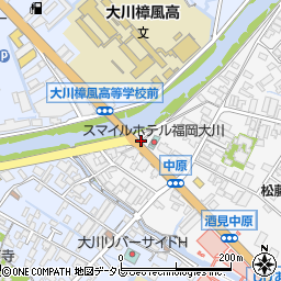 福岡県大川市酒見107-4周辺の地図