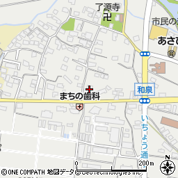 福岡県筑後市和泉1162-1周辺の地図