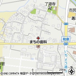 福岡県筑後市和泉1160-1周辺の地図