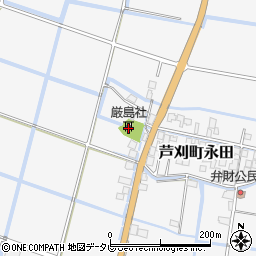 厳島社周辺の地図