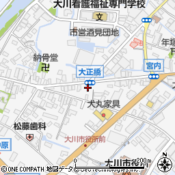 福岡県大川市酒見500-5周辺の地図