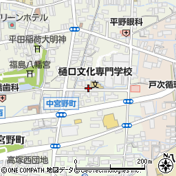 福岡県八女市本町西唐人町2-52-5周辺の地図