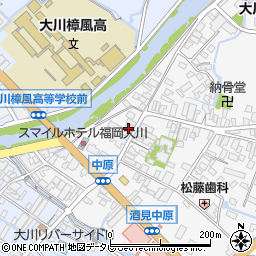 福岡県大川市酒見83-1周辺の地図