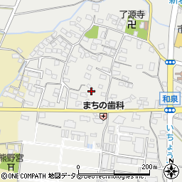 福岡県筑後市和泉1156-2周辺の地図