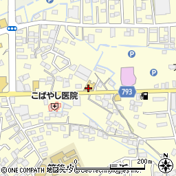 ネッツトヨタ福岡八女インター店周辺の地図