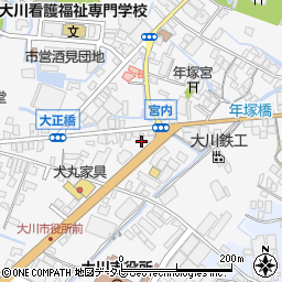 福岡県大川市酒見519周辺の地図