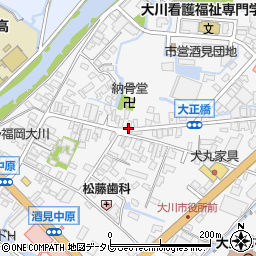 福岡県大川市酒見332周辺の地図